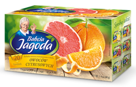 Grandma's Tea *Ceaiul Bunicii* CITRUS FRUIT 20 Tea Bags Made in Poland - £4.69 GBP