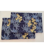 Williams Sonoma Set of 2 Pillow Covers 14”x22” Blue Yellow Fruit Rectang... - €44,93 EUR