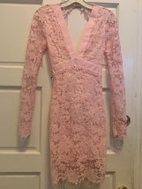 NWOT Fashion Apparel Women&#39;s Pink Lace Dress Size Medium - £27.29 GBP