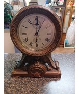 Seth Thomas Brass Mantle Clock Alarm Wind Up 1900s Art Nouveau Working S... - £119.42 GBP