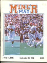 UTEP Miners v University of New Mexico Football Program 9/29/1984 - £48.28 GBP