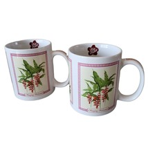 Hilo Hattie Flowers Coffee Mugs Cups Hibiscus Heliconia Hawaii 10 oz Set... - £14.63 GBP