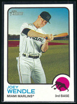 2022 Topps Heritage #198 Joey Wendle Miami Marlins - £0.77 GBP