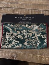 Robert Stanley Christmas Green Damask Table Runner - $79.08