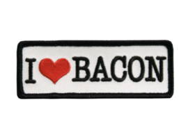 4&quot; I Love Bacon Embroidered Patch - £22.77 GBP