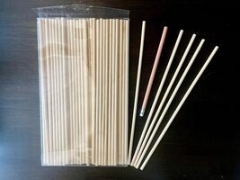 60Pcs Wooden Dowel Rods 1/4 x 12 Inch Bamboo Sticks 11.81 x 0.24 x 0.24 ... - $9.90