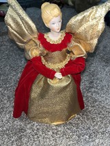 Old Time Pottery Angel Christmas Tree Topper Vintage - £11.61 GBP