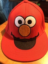Sesame Street Elmo Red Fitted L Adult Baseball Ball Cap Hat Great Condition. - £7.84 GBP