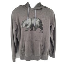 The North Face Mens Bear Mountainscape Hoodie Sweatshirt Pullover Size M Fleece - $26.68