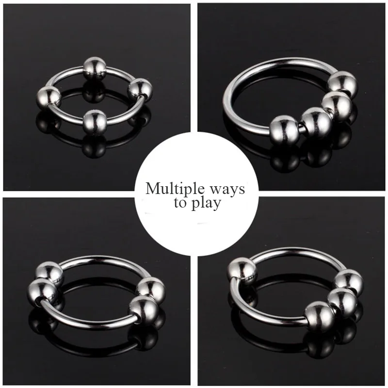 Play Stainless Steel Mature Rings 2/4/6 Mature Home Ring Increase Toy Delay Toy  - £23.68 GBP