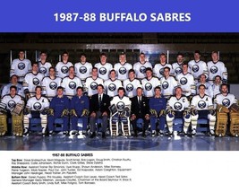 1987-88 BUFFALO SABRES TEAM 8X10 PHOTO HOCKEY PICTURE NHL - £3.89 GBP