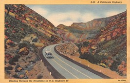 Antique Postcard California, Winding Through the Mountains on U.S. Highw... - £2.86 GBP