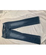 RUE 21 LOW RISE JUNIOR GIRLS 11/12 DARK WASH FADED THIGH SKINNY JEANS - €11,37 EUR