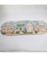 Clay Creations Victorian house Art Jenise McCardell ceramic Plaque handmade - $49.00