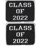 2 CLASS OF 2022 SEW/IRON PATCH EMBROIDERED GRADUATION YEARBOOK LETTERMAN... - $23.31 CAD