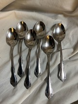6 Oneida Deluxe Stainless Flatware SSS Celebrity Place/Oval Soup Spoons - £14.90 GBP