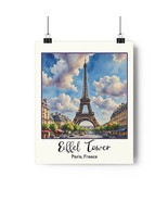 Eiffel Tower Art Print, Paris Wall Decor, Travel Poster, Gift for Travel... - $19.38+