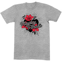 Mayday Parade Heart And Flowers Official Tee T-Shirt Mens Unisex - £26.71 GBP