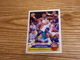 92-93 Upper Deck NBA Basketball Card Dikembe Mutombo Denver Nuggets P10 - £1.18 GBP
