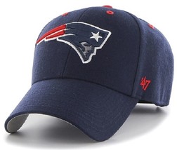 New England Patriots NFL &#39;47 MVP Audible Navy Blue Hat Cap Adult Mens Adjustable - £15.84 GBP