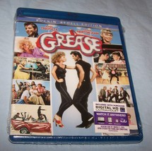Factory Sealed-Grease Blu-Ray, Rockin&#39; Rydell Edition-John Travolta, etc. - £6.25 GBP