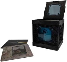 Record Storage Box Vinyl Vintage LP 33 RPM Black Case Holder Cube Dividers Crate - £56.53 GBP