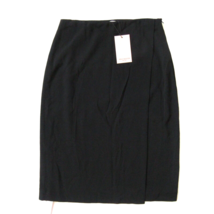 NWT MM. Lafleur Logan in Black Crinkle Crepe Faux Wrap Pencil Skirt 6 - £41.09 GBP