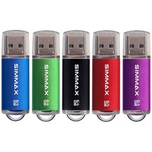 Flash Drive 5 Pack 64Gb Usb 2.0 Flash Drives Thumb Drive Memory Stick Pen Drive  - £30.36 GBP