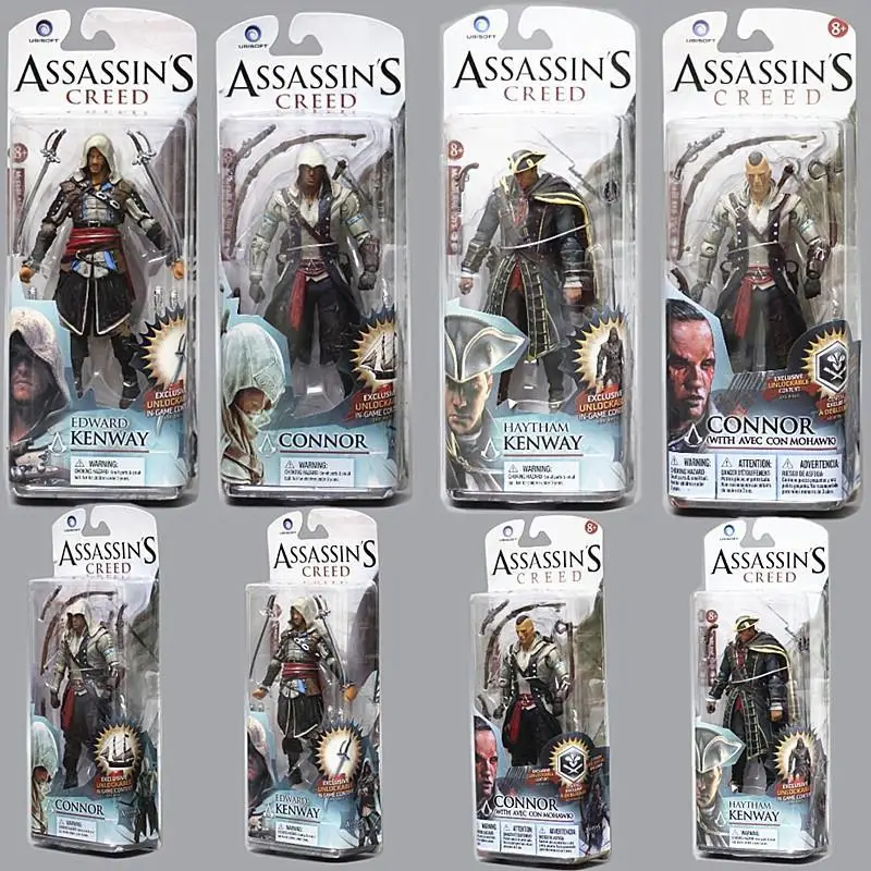 18cm Assassin Creed Action Figure Connor Ezio Figuras Toys Neca Game Figurine - £29.45 GBP