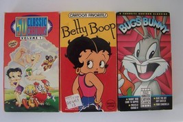 Classic Cartoon Bugs Bunny Betty Boop VHS Video Tape Lot #1 - £5.54 GBP