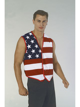 Rubies Mens Stars And Stripes Vest, Multi-Colored, One Size - £41.95 GBP