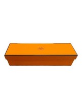 Authentic Hermes Paris Empty Tie Box Scarf Box 10”x3”x2.5” Gift Storage Orange - £22.34 GBP