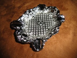 Fancy Nickel Chrome Brass Ashtray image 8