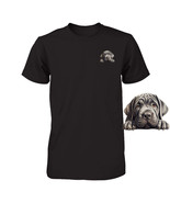 Funny Neapolitan Mastiff Dog Peeking Pocket Tshirt Cute Puppy Dog Lover ... - $25.11 CAD+