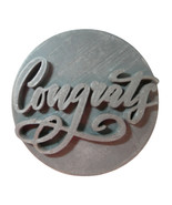 Congrats Cookie Stamp Embosser Made In USA PR5568 - $5.43 CAD