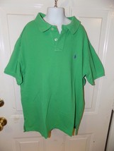 Polo by Ralph Lauren Solid Green Polo Shirt Size L (16/18) Boy&#39;s EUC - £14.27 GBP