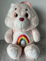Care Bears Cheer Bear Plush Toy &amp; Box Kenner 12” Rainbow 1984 Vintage Read ⬇️ - £20.91 GBP