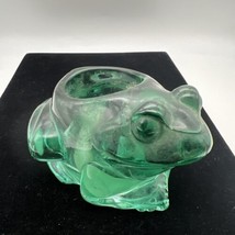 Indiana Glass Green Frog Candle Votive - £11.85 GBP