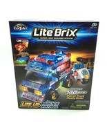 Cra Z Art Lite Brix Lite Up Police Patrol Truck 140 Pcs 6+ - $23.74