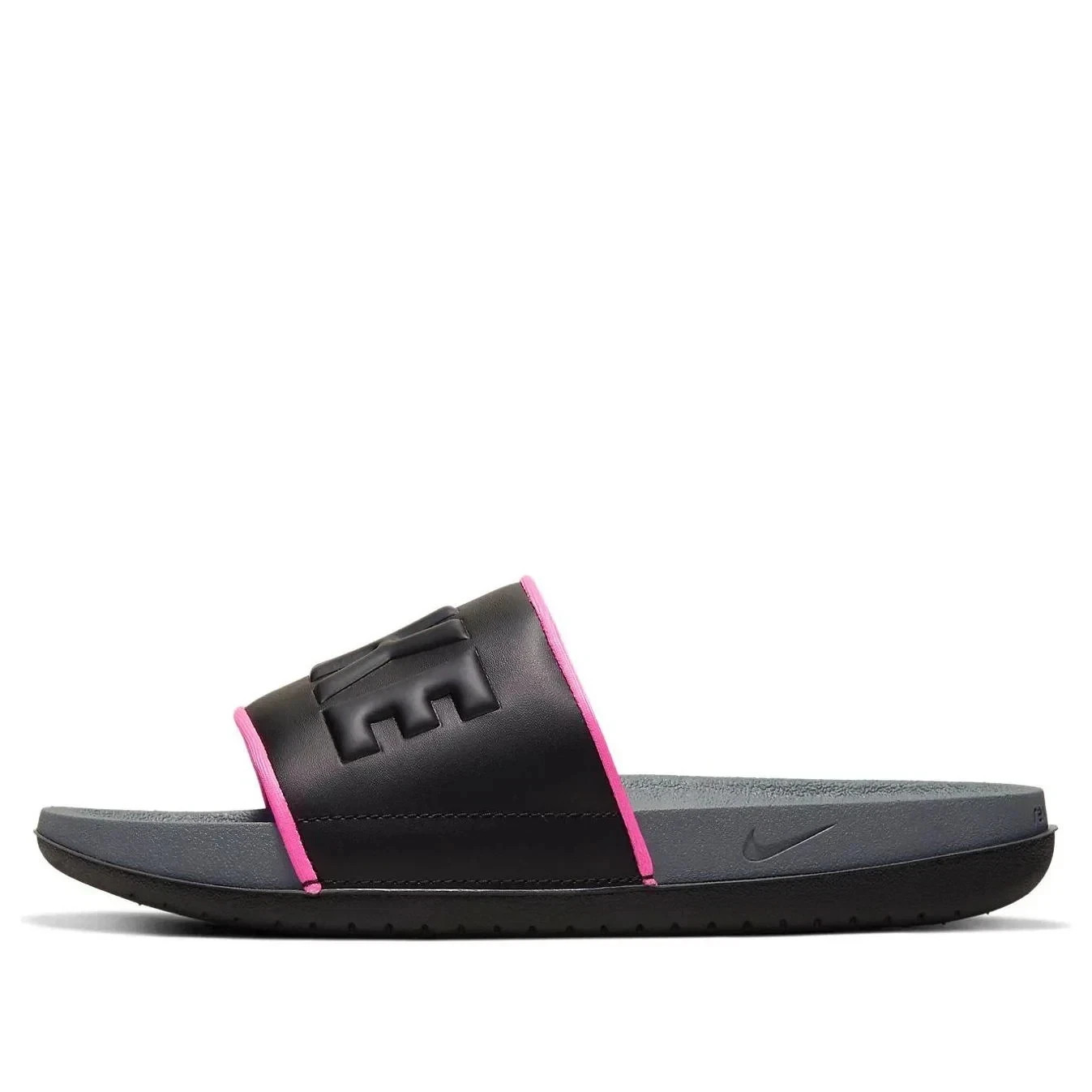 Nike Offcourt BQ4632-004 Sandals Women's US 5 Black Pink Slip On Slide Item image 4