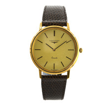 Vintage Longines 21586 Gold Toned Stainless Steel Men Watch - £782.26 GBP