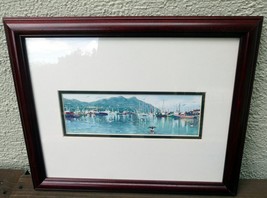 J H Wright Print Lithograph "Hout Bay" Cape collection 10X3.5" Signed - $55.40