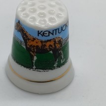 Thimble Horses Porcelain Kentucky Vintage Decorative - $130.67 MXN