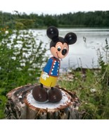 Disney Mickey Mouse Old Kokeshi Doll North Japan Hand Carved Painted  Ra... - $224.08 CAD
