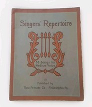 Singers&#39; Repertoire  36 Songs For Medium Voice 1910 - £4.54 GBP