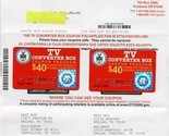 TV Converter Box Letter Coupon Program Letter and 2 Plastic Coupons Radi... - £21.90 GBP