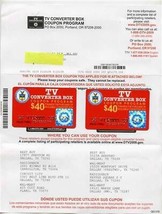TV Converter Box Letter Coupon Program Letter and 2 Plastic Coupons Radi... - $27.72