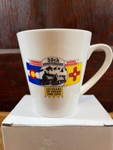 Cumbres and Toltec Scenic Railroad Train Coffee Cup Mug 50th Anniversary... - $14.52