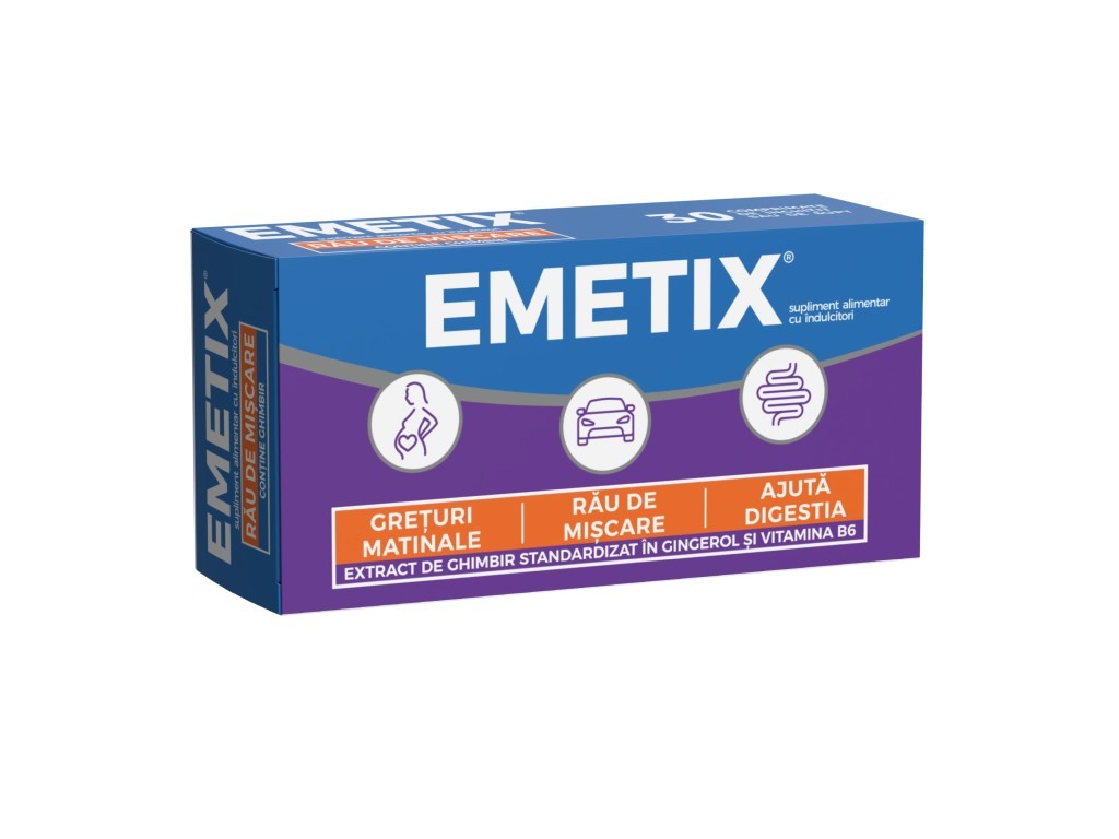Emetix, 30 tbs, Nausea and Vomiting, Motion Sickness, Abdominal Dispersal - $17.00