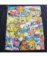 Nickelodeon Character Collage T-shirt Black Rugrats Ren Stimpy Catdog Si... - £10.08 GBP
